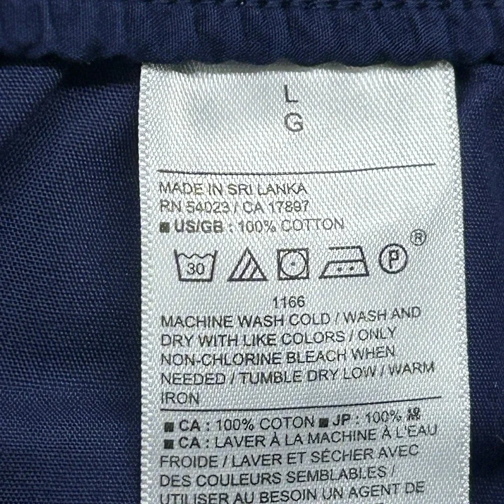 Banana Republic Shorts Men Size Large Blue Elastic Waist Casual Cotton‎ NEW